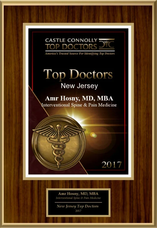 Castle Connolly Top Doctor New Jersey 2017 awarded to Dr. Amr Hosny
